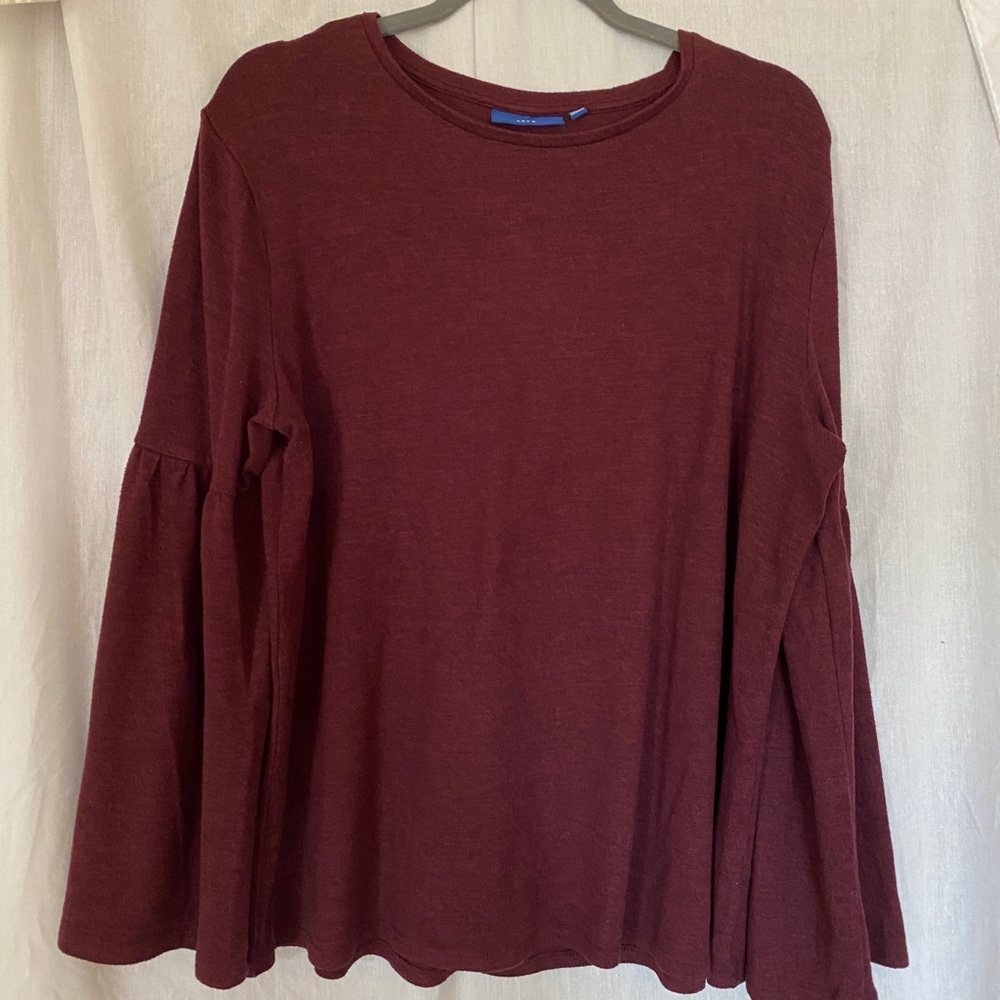 Maroon/Plum Apt. 9 empire-sleeve top